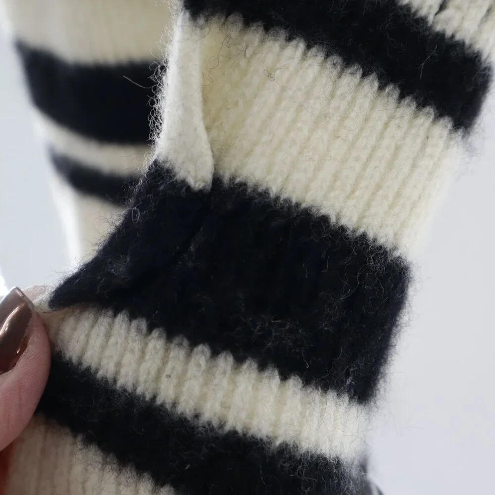 Striped Cashmere Scarf Black Academia Luxury Eclectic Grandpa Well Worn‎ Preppy